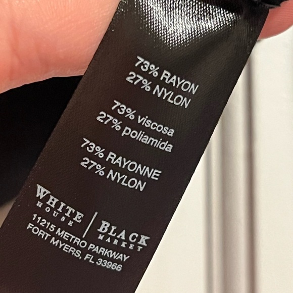 #37 WHITE HOUSE BLACK MARKET • CARDIGAN W. LEATHER TRlM • NWT - Picture 4 of 5